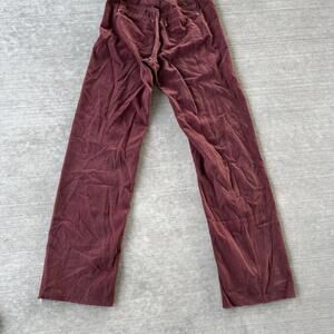 1970s vintage LEVIS burgundy HIGH WAIST pants  26x34 jeans CHAMOIS velvet